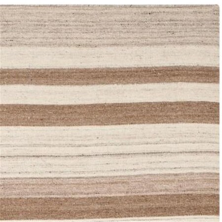 Safavieh 6 X 9 Ft. Medium Rectangle Contemporary Dhurries- Natural And Camel- Flatweave Rug DHU631A-6